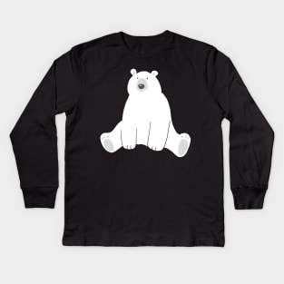 Charming Polar Bear Kids Long Sleeve T-Shirt